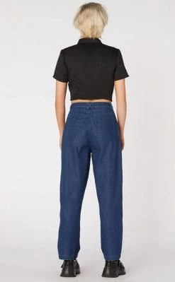 Dangerfield Clothing Punk Zip Up Twill Blouse