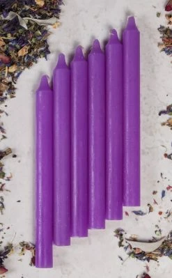 Purple Candles | 6 Or 12 Pack Home Decor
