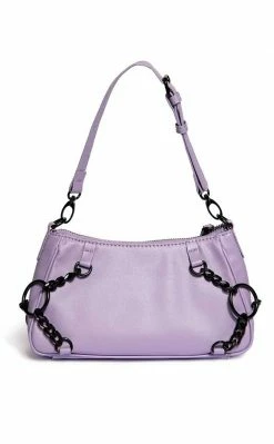 BlackCraft New Arrivals Purple Pentagram Chain Top Handle Bag