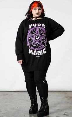 Killstar Purr Magic Knit Sweater