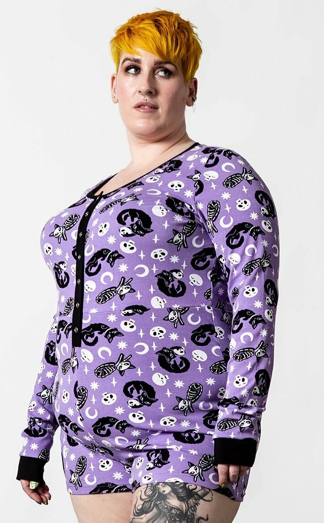 Killstar Purr Off Playsuit | Plum Clothing 7 Killstar Purr Off Playsuit | Plum Clothing