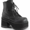 Demonia RANGER-102 Black Vegan Leather Platform Ankle Boots 2 Demonia RANGER-102 Black Vegan Leather Platform Ankle Boots