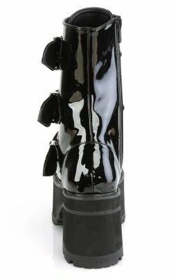 Demonia Shoes RANGER-308 Black Patent Platform Ankle Boots 10 Demonia Shoes RANGER-308 Black Patent Platform Ankle Boots