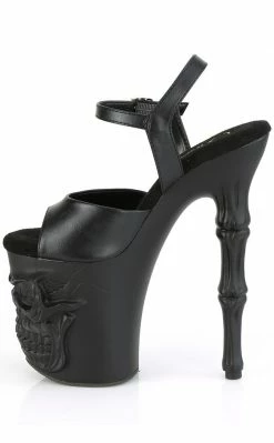 Pleaser RAPTURE-809 Black Skull Platform Heels (Au Stock) Pole Shoes