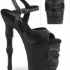 Pleaser RAPTURE-809 Black Skull Platform Heels (Au Stock) Pole Shoes