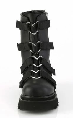 Demonia RENEGADE-50 Black Vegan Ankle Boots Shoes