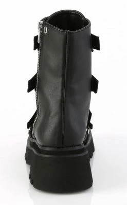 Demonia RENEGADE-50 Black Vegan Ankle Boots Shoes