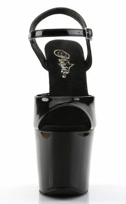 Pleaser REVOLVER-709 Black Heels Pole Shoes