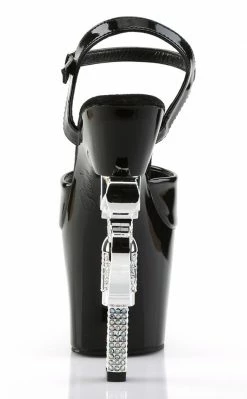 Pleaser REVOLVER-709 Black Heels Pole Shoes