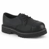 Demonia RIOT-03 Black Vegan Leather Steel Toe Oxford Shoes 1 Demonia RIOT-03 Black Vegan Leather Steel Toe Oxford Shoes