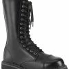 Demonia RIOT-14 Black Leather Combat Boots 2 Demonia RIOT-14 Black Leather Combat Boots