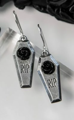 Alchemy Gothic Accessories RIP Rose Earrings