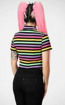 Killstar Clothing Rainbow Child Ribbed Crop Top 9 Killstar Clothing Rainbow Child Ribbed Crop Top