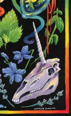 Tragic Beautiful X Lauren Davidson Rainbow Herbology | Charity Art Tapestry Home & Gifts