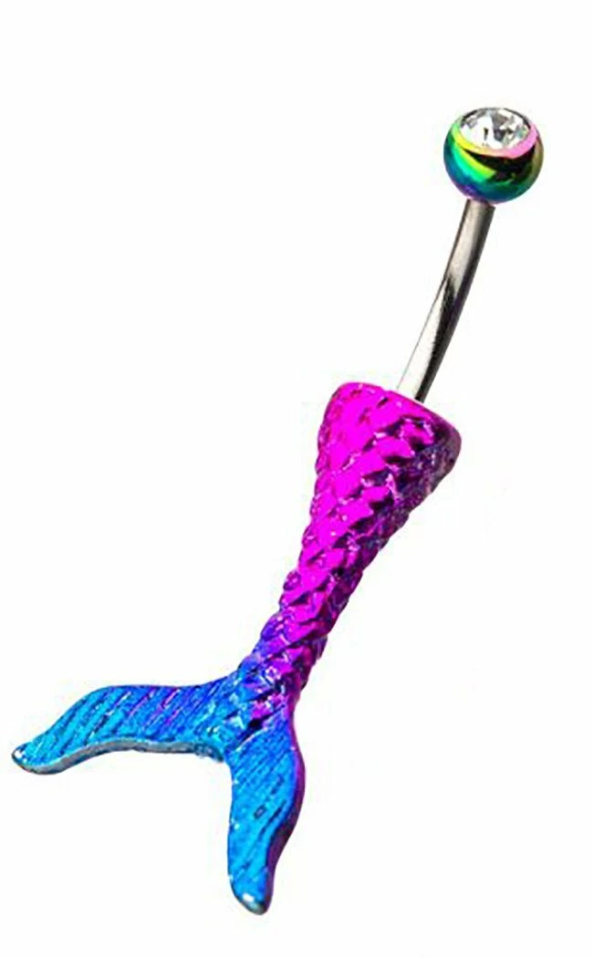 TB Rainbow Mermaid Navel/Belly Ring 3 TB Rainbow Mermaid Navel/Belly Ring