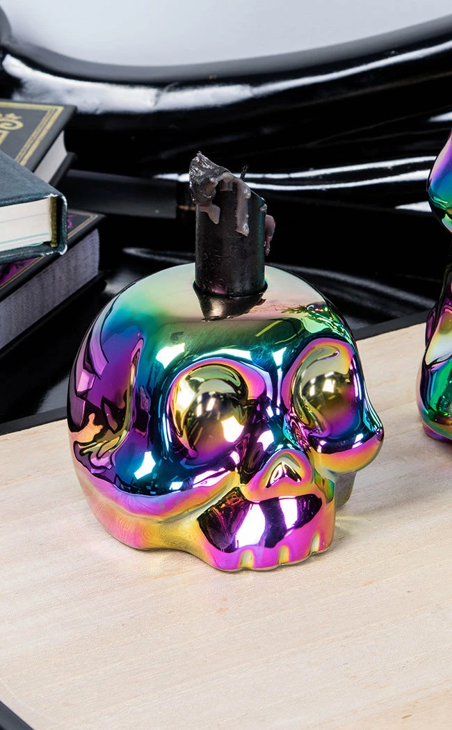 Killstar Rainbow Skulls Candle Holder Sale 3 Killstar Rainbow Skulls Candle Holder Sale