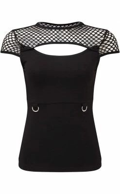 Killstar Clothing Ramona Cap Sleeve Top