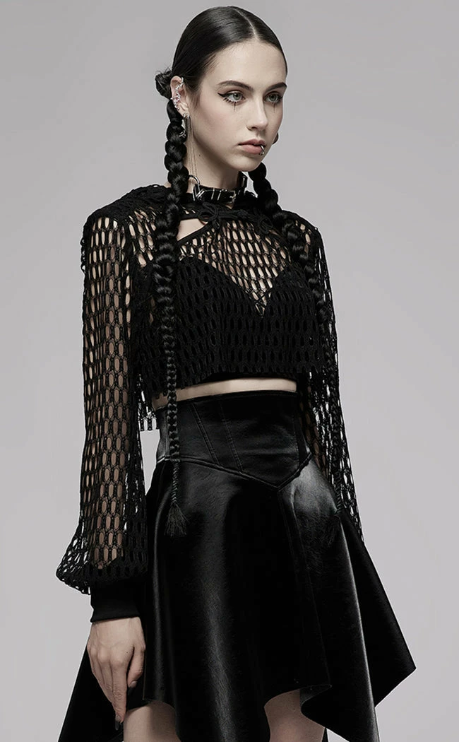 Punk Rave Clothing Rapture Mesh Pullover 7 Punk Rave Clothing Rapture Mesh Pullover