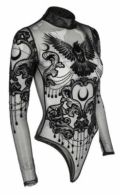 Restyle Clothing Raven Mesh Bodysuit