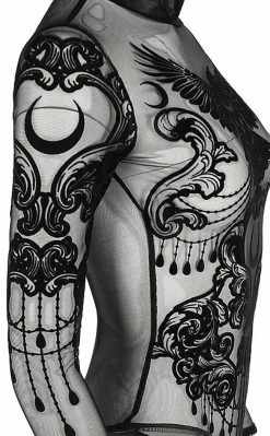 Restyle Clothing Raven Mesh Bodysuit