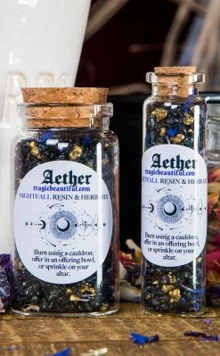 Aether Resin Incense Blend - Nightfall - Extra Large Witchcraft