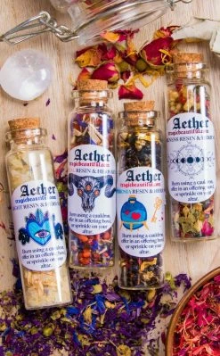 Aether Resin Incense Set Of Seven Witchcraft