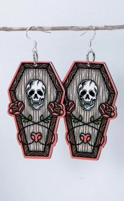 Drop Dead Gorgeous Rest In Peace Earrings Jewellery