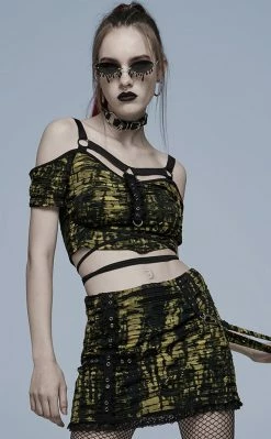 Punk Rave Risen Bardot Crop