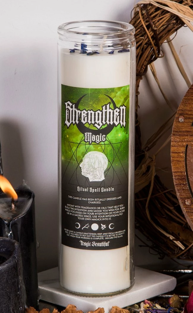 Candles Ritual Crystal Spell Candle | Strengthen Magic Witchcraft 3 Candles Ritual Crystal Spell Candle | Strengthen Magic Witchcraft