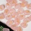 Aether Rose Quartz Elder Futhark Viking Rune Set Witchcraft