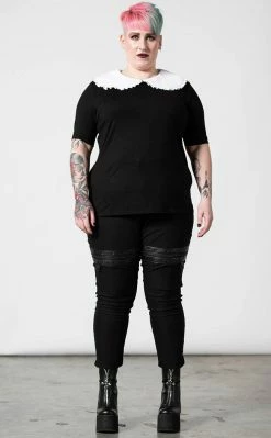 Killstar Ruby Lace Collar Top