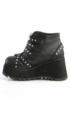 Demonia SCENE-30 Black Vegan Leather Platform Ankle Boots 9 Demonia SCENE-30 Black Vegan Leather Platform Ankle Boots