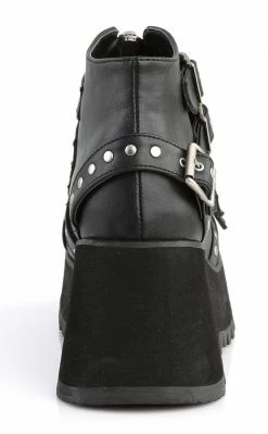 Demonia SCENE-30 Black Vegan Leather Platform Ankle Boots 10 Demonia SCENE-30 Black Vegan Leather Platform Ankle Boots