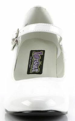 Funtasma SCHOOLGIRL-50 Wht Pat Heels (Last Pair: 10)
