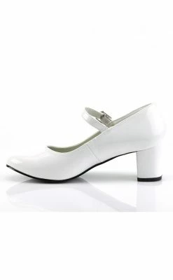 Funtasma SCHOOLGIRL-50 Wht Pat Heels (Last Pair: 10)