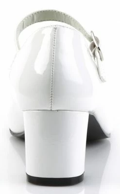 Funtasma SCHOOLGIRL-50 Wht Pat Heels (Last Pair: 10)