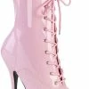 Pleaser Pole Shoes SEDUCE-1020 Baby Pink Patent Ankle Boots 1 Pleaser Pole Shoes SEDUCE-1020 Baby Pink Patent Ankle Boots
