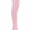 Pleaser SEDUCE-3000 Baby Pink Patent Thigh High Boots Pole Shoes