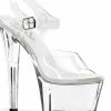 Pleaser SKY-308 Clear Heels (Au Stock)