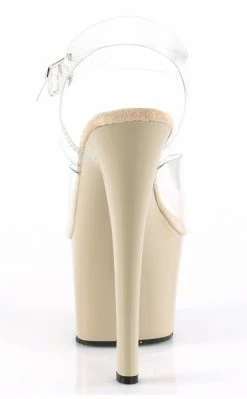 Pleaser SKY-308 Clr/Cream Heels Pole Shoes