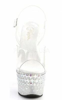Pleaser Pole Shoes SKY-308CROSS Frost Heels