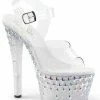 Pleaser Pole Shoes SKY-308CROSS Frost Heels