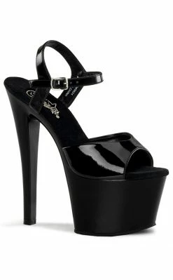 Pleaser SKY-309 Black Heels Pole Shoes