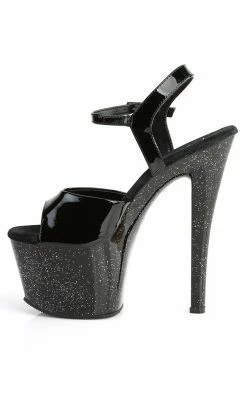 Pleaser SKY-309MG Black Heels Pole Shoes