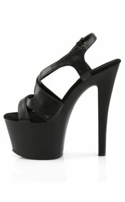 Pleaser SKY-330 Black Matte Platform Heels Pole Shoes