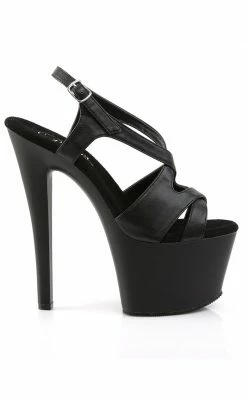 Pleaser SKY-330 Black Matte Platform Heels Pole Shoes