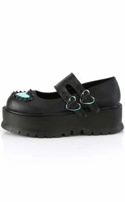 Demonia SLACKER-25 Black Matte Mary Janes 9 Demonia SLACKER-25 Black Matte Mary Janes
