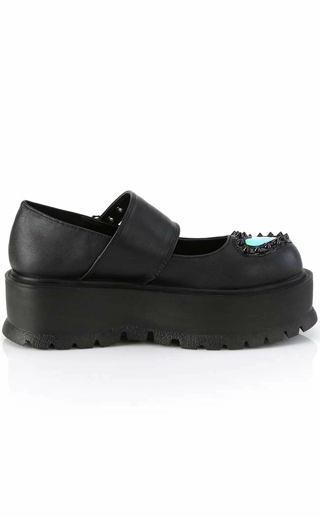 Demonia SLACKER-25 Black Matte Mary Janes 7 Demonia SLACKER-25 Black Matte Mary Janes