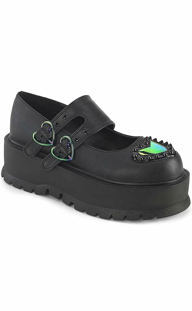 Demonia SLACKER-25 Black Matte Mary Janes 3 Demonia SLACKER-25 Black Matte Mary Janes
