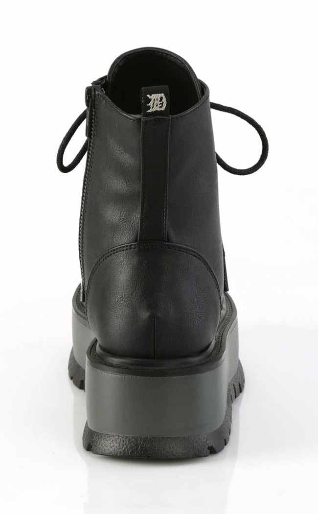 Demonia SLACKER-55 Black Matte Ankle Boots Platform Shoes 6 Demonia SLACKER-55 Black Matte Ankle Boots Platform Shoes